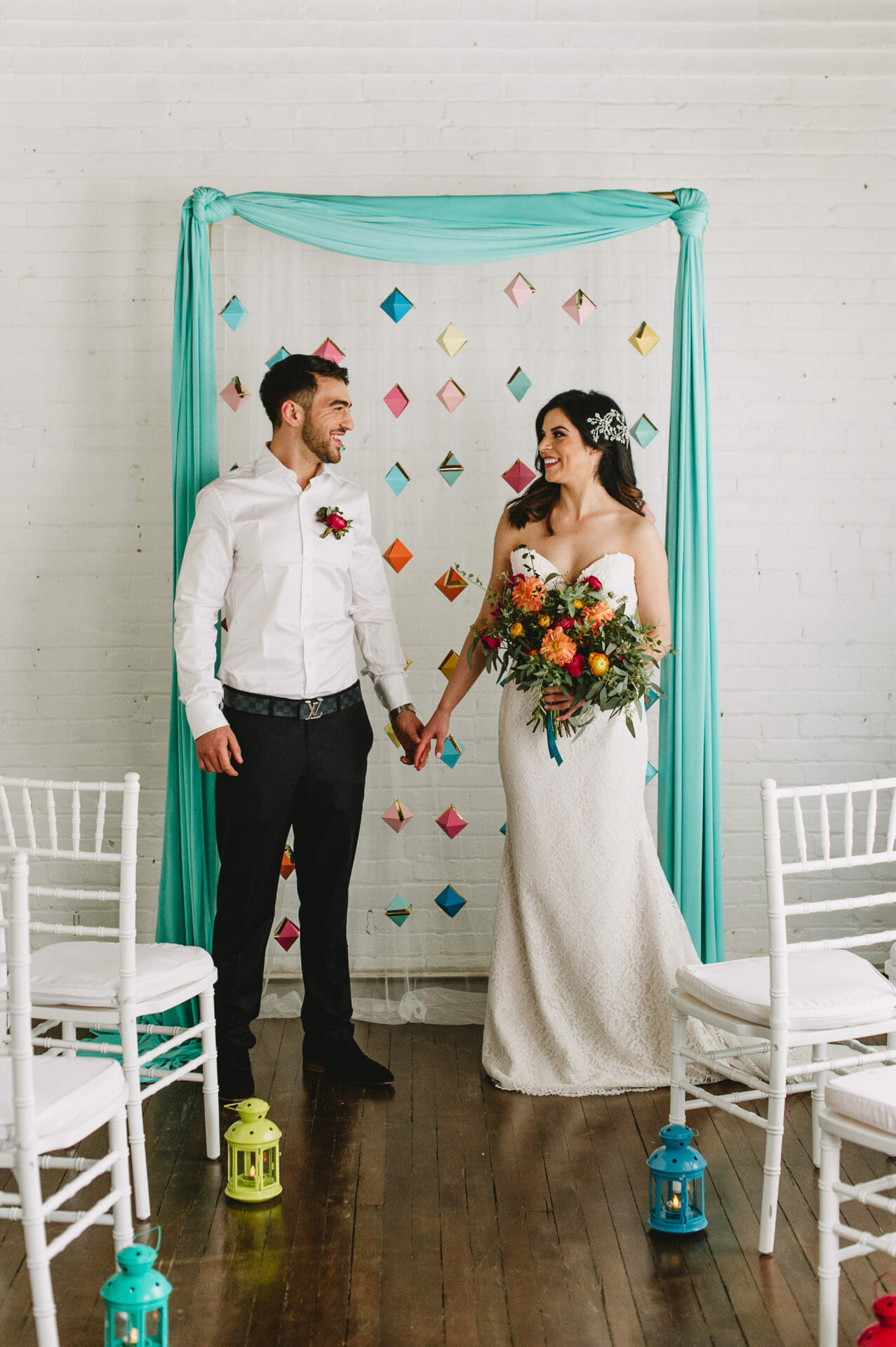 A couple having a pop up wedding in edmonton.