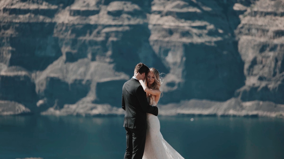 small wedding elopement on mountains